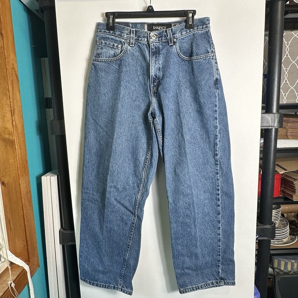 Vtg '94 Levis SilverTab Baggy Jeans USA Made Blue Denim Mens **W29 L30 Read* VGC